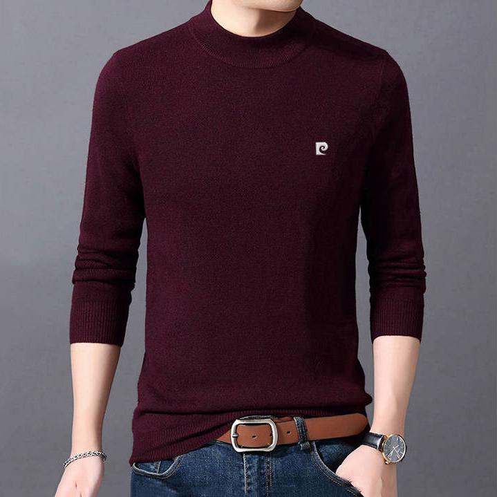 Sweater Men Casual Pullover Men Autumn Slim Fit Shirt Mens Sweaters Knitted Cashmere Wool Pull Homme