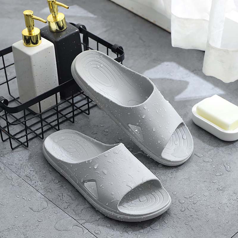 Slippers Male Summer Home Indoor Thick-soled Lovers Male Home Drag Bath Non-slip Bathroom Soft Bottom Home Sandals and Slippers