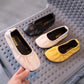 Girls' Leather Shoes Summer Girls' Shallow Mouth Single Shoe Korean Version Egg Roll Shoes Soft Soles Set Feet Spring and Autumn