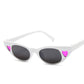 Small Vintage Sunglasses Women Cat Eye Brand Designer Retro Cateyes Sun Glasses Female Frame Love He
