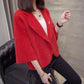 Autumn and Winter Imitation Mink Velvet Knitted Cardigan Jacket, Fashionable and Loose-fitting Short Women's Jacket