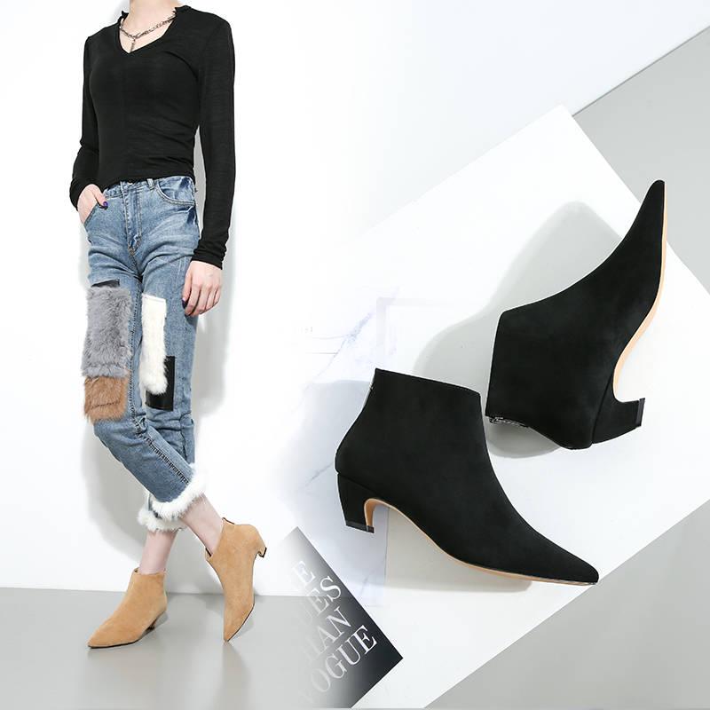 Fashion Stretch Ankle Women Boots Sexy Pointed Toe High Heel Women Shoes Ladies Winter Party Shoes