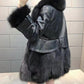 Women's Winter Fur Coat Plus Size Long Sleeve Fur Collar Slim Coat Female Solid Color Casual Warm Jacket