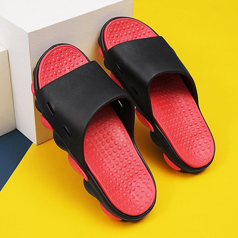 Men's Large Size Non-slip Indoor Bathroom Flat Slippers Spring Summer Outdoor Beach Slip-on Slippers