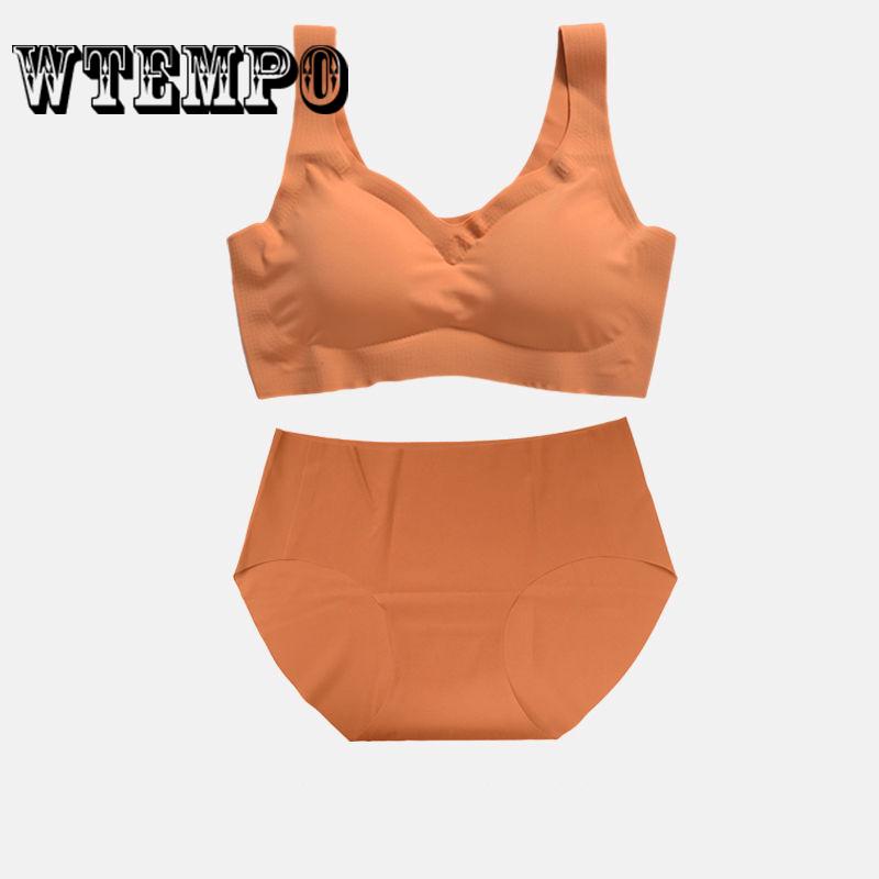 Ladies Underwear Seamless Vest Sports No Steel Ring Bra Fixed Shoulder Straps Without