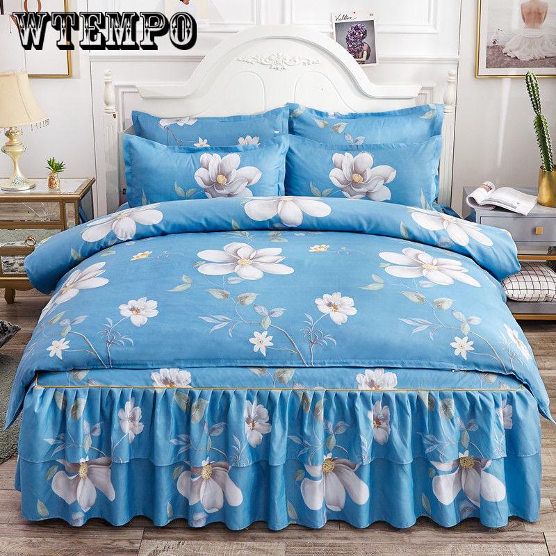 WTEMPO Luxury Flamingo Bedding Set Twin Queen size  Bed set Duvet Cover Fitted/Bed sheet set