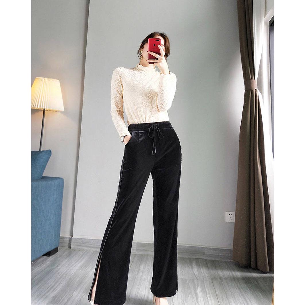 Tight Lace Mesh Beauty Tops Female Half High Collar Bottoming Blouse Feminine Sexy Blouse