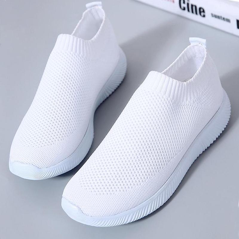 2020 Women Sneakers Fashion Socks Shoes Casual White Sneakers Summer Knitted Vulcanized Shoes Women Trainers Tenis Feminino