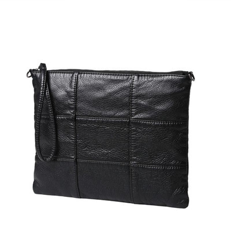 Business Briefcase Wemen Retro Zipper Waterproof Leather IPad Handbag Shoulder Bags Computer Bag