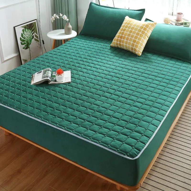 Four Seasons Universal Quilted Mattress Cover Single-piece Household Double Bed All-inclusive Dust Cover