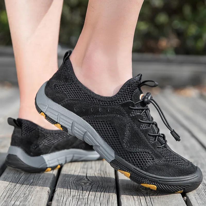 Leisure Hiking Outdoor Hiking Shoe Speed Dry Skinning Network Breathable Light Fishing Shoes Sports Shoes