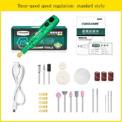 Mini Electric Grinder Hand-held Engraving Electromechanical Drill Nail Tool Punching Machine Cutting Machine Mini Kit Tool