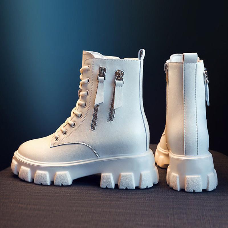 Girls Martin Boots Wild Plus Velvet Autumn and Winter Snow Thick-soled Short Boots Cotton Shoes