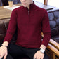 Youth Standing Collar Sweater Men's Knitwear Slim Sweater Casual Jacket