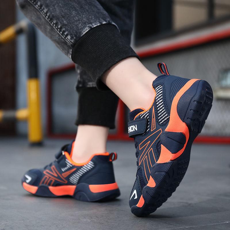 4-15 Years Old Boys' Sports Shoes Mesh Breathable Non-slip Shoes Children's Casual Shoes Lightweight Student Travel Shoes