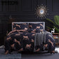 Quality Bedding Set Modern European Style Bed Linen Pillowcase and Plant Pattern Duvet Cover