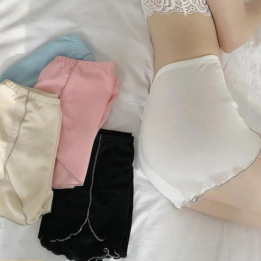 Non-marking Safety Pants Female Anti-empty Students Can Wear Summer Loose Bottoming Shorts Without Curling Plus Size Fat