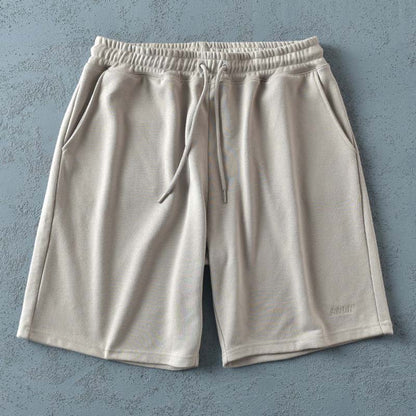 Simple Knitted Terry Shorts Male Summer Trend Student Loose Sports Five-point Pants