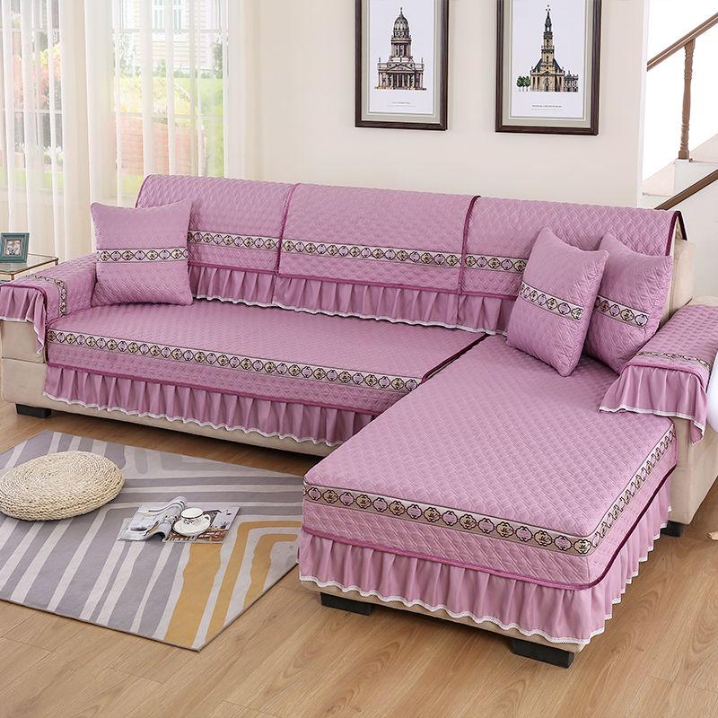 Anti-dirty Non-slip Sofa Cover Mat Cushion All-inclusive Multi-size Sofa Towel for Sectional Sofa