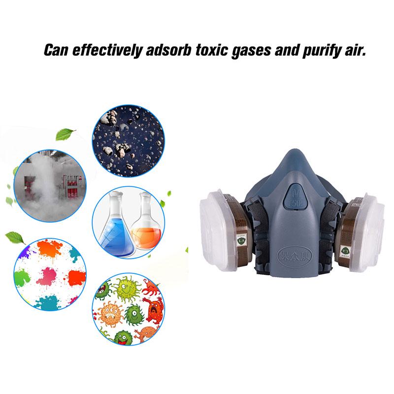 Face Mask Spray Paint Gas Mask Respiratory virus Protection Dust-proof Respirator Mask Filter