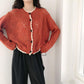 Spring  Autumn Long Sleeve Hollow Knitted Sweater Cardigan Jacket Loose Women's Casual Fashion Top Student