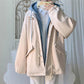 Fake Two-piece Velvet Thick Jacket Youth Hooded Zipper Cardigan Unisex Autumn and Winter Windbreaker Loose Casual Thick Coat