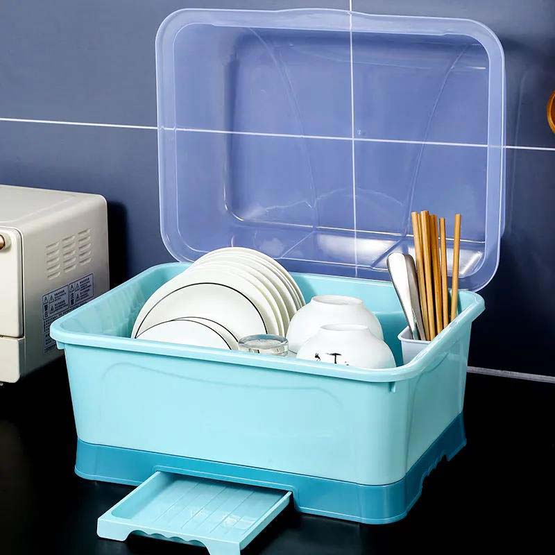 Cupboard Storage Tableware Cabinet Kitchen Shelf Cutlery Storage Box
