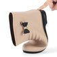 Women's Four Seasons Rain Boots Large Size Low Thick Heel Rain Shoes Female Solid Color Waterproof Single Water Shoes