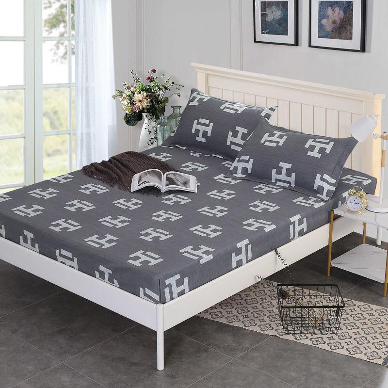 Modern Minimalist Brushed Mattress Protector Dustproof Non-slip Mattress Cover Single Piece Double Bedroom Bedding