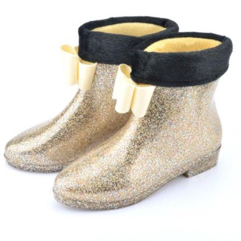 Rain Boots Female Student Short Rain Boots Fashion Adult Water Boots Rubber Shoes Non-slip Overshoes Waterproof Shoes In The Tube