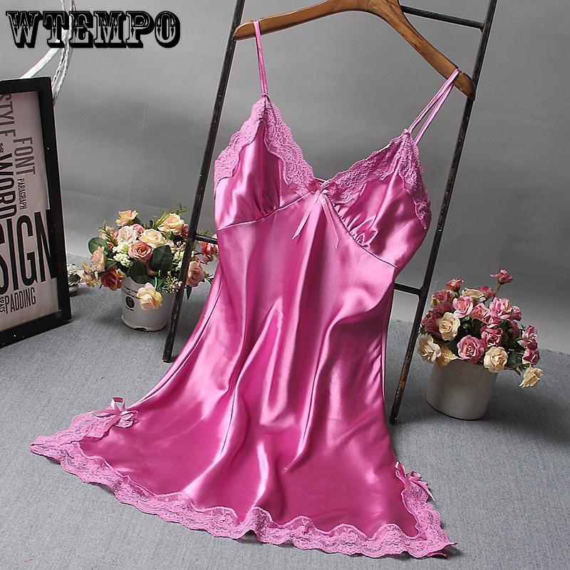 Sexy Pajamas Female Summer Sling Nightdress Within Temptation Tracksuit Silk Thin