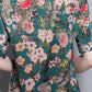 Women's Round Neck Top Summer Print Versatile Ice Silk Loose Short Sleeves