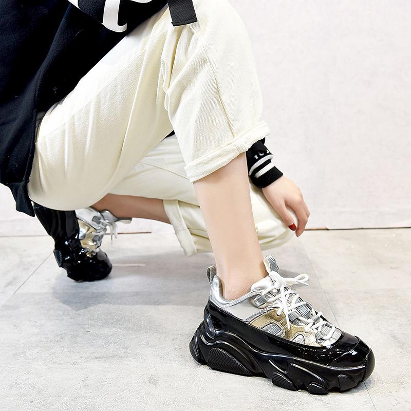 Women Sneakers Casuals Height Increasing Female Chunky Shoes thick-soled sports shoes casual running shoes