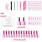 Nail Set 48W UV LED Lamp Dryer Nail Gel Polish Kit Soak Off Manicure Set Nail Art Tools kit