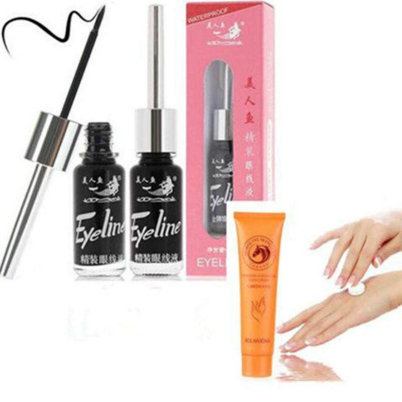 Eyeliner beauty Non-staining Quick-drying Waterproof Non-makeup Soft-head Hard-head Eyeliner 9ml
