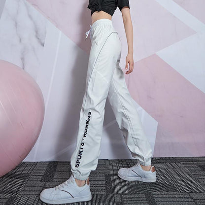 Sports Pants Women's Ins Tide Loose-fitting Casual Trousers High Waist Slimming Yoga Fitness Overalls Women's Pants Summer Thin