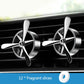 2pcs Car Air Outlet Aroma Diffuser Simulation Propeller Engine Decorative Air Conditioning Plug-in