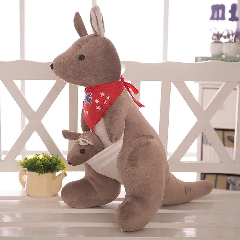 Children's Plush Toys Lovely Mother and Son Kangaroo Plush Doll Soft Children Creative Plush Toys