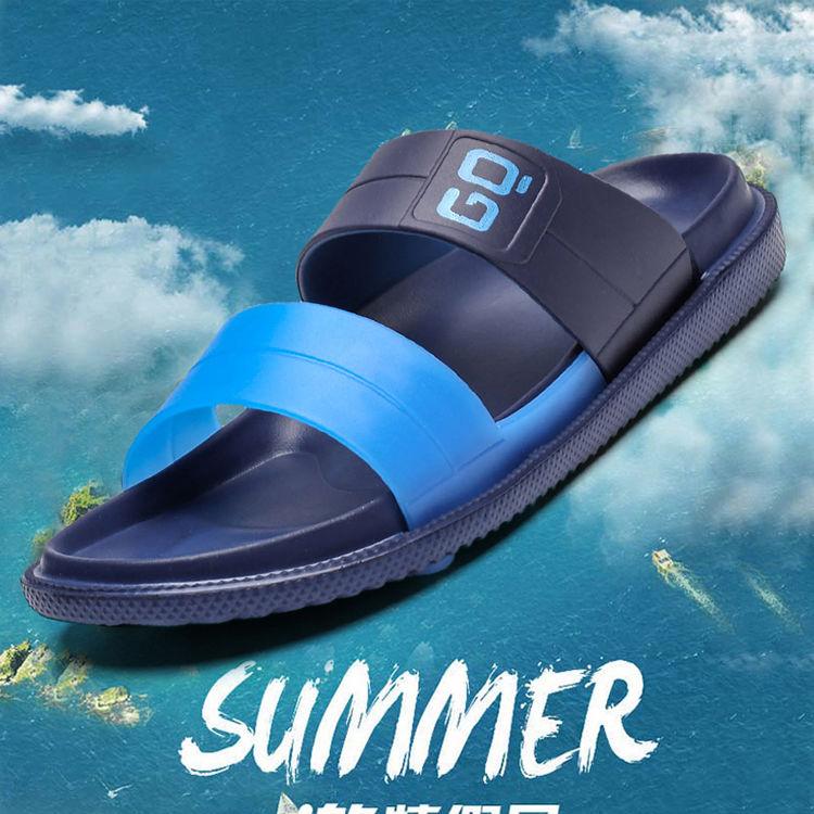 WTEMPO Unisex Summer Sandals Men's Women Slippers Flip Flops Non-slip Soft Beach Shoes Home Go Out Bathroom
