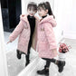 Fashion Children Winter Jacket Russia Winter Fur Fleece Jacket for Girls Kids Cotton Outerwears
