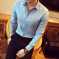 Men's Korean Style Summer Thin Trend Casual Shirt Youth Fashion Long-sleeved Shirt