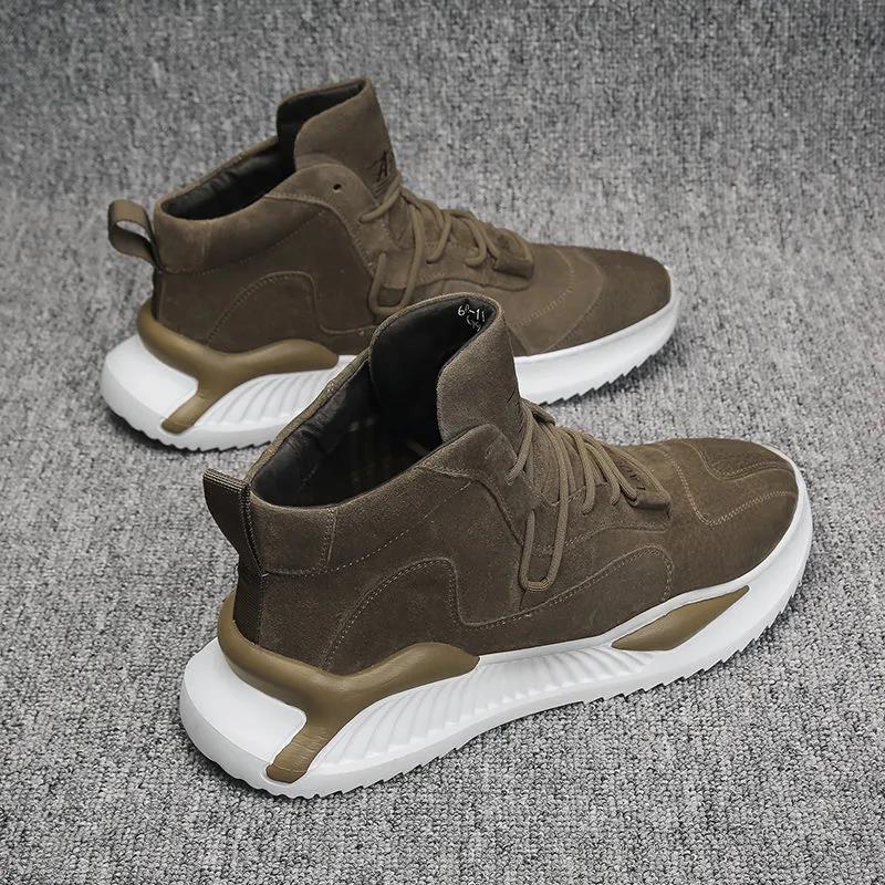 Men's High Top Sneakers Casual Running Shoes Korean Style Trendy All-match I Shoes