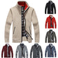 Autumn and Winter Sweater Men's Cardigan Velvet Thick Casual Jacket Loose Warm Fashion Men's Clothing