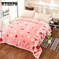 Fashion Printed Blanket Thicken Blanket Winter Comfortable Covered Coral Fleece Blanket