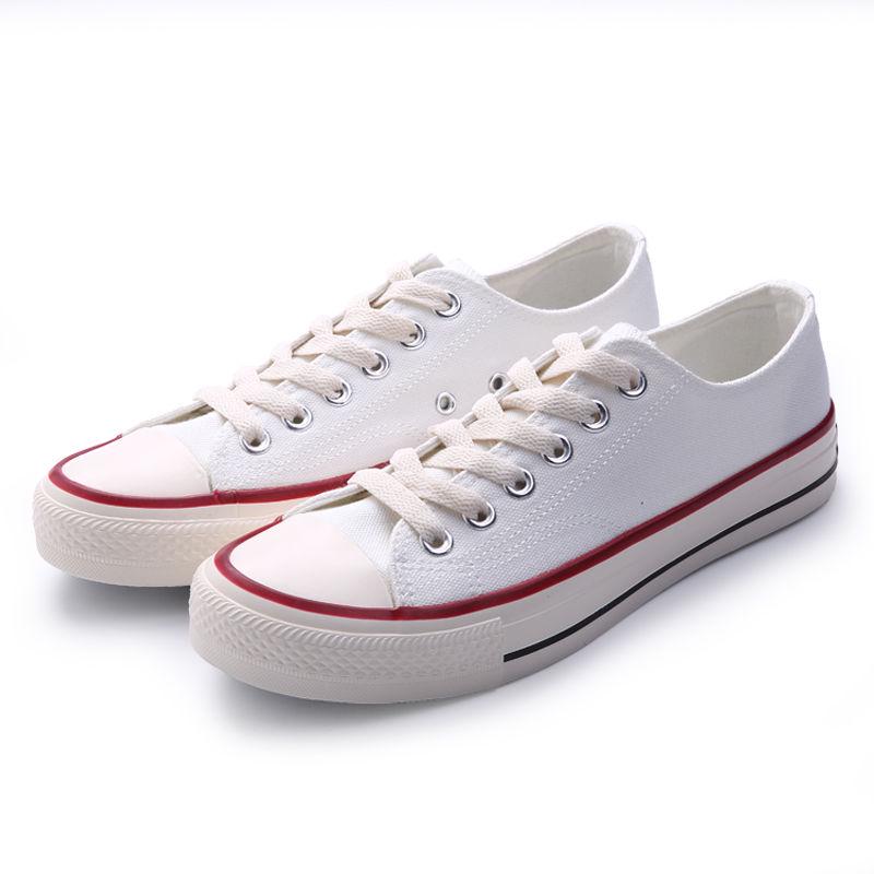 Girls Canvas Shoes High Top Lace Up Sewing Plus Size 43 Classic Casual Shoes Woman Spring Summer Canvas Sneakers Women