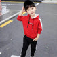 Spring Kids Suits Fashion Top Pants Two Piece Kids Casual Boys Girls Long Sleeve Print Cute Sports Hoodie Set
