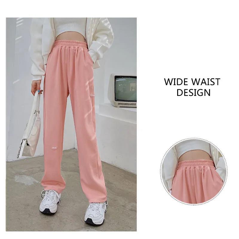 Women's Trousers with Feet Loose Wild Trend Summer Thin Section INS Women's Harajuku Style Wide-leg Sports Sweatpants Women