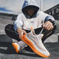 Men's Shoes Breathable All-match Running Casual Slip-on Sneakers Non-slip White Shoes