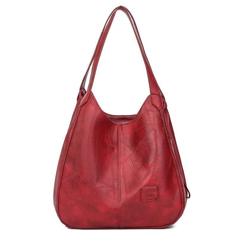 Retro Wild Tote Bag Literary Simple One-shoulder Handbag Multi-compartment Casual Light Ladies Messenger Bag