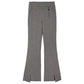 Women's Plaid Pants Flare Pants High-waist Split Elastic Pendant Micro-flared Pants